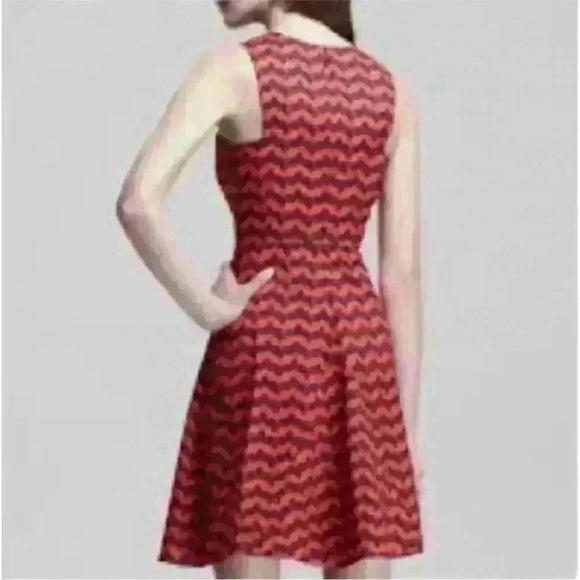 10 Crosby Derek Lam Sleeveless Printed Godet Dress - Picture 3 of 8